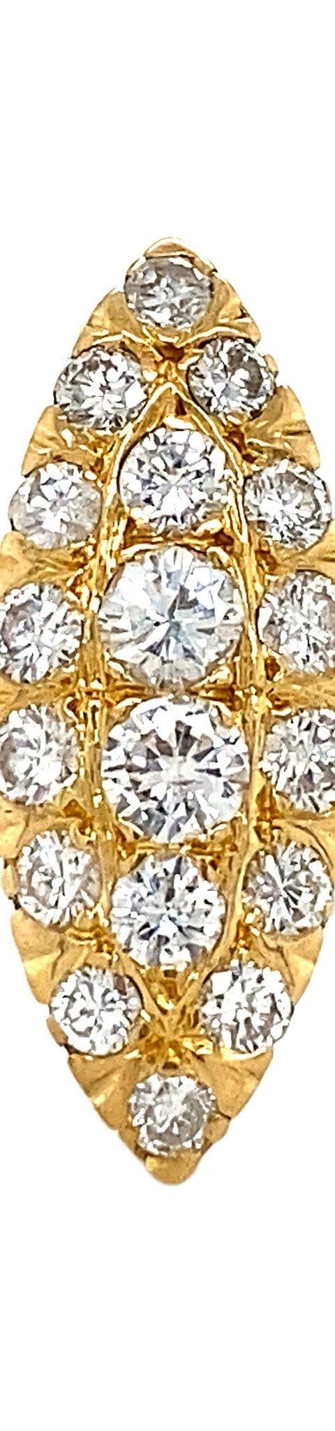 Vintage 18K Gold Ring with Diamond